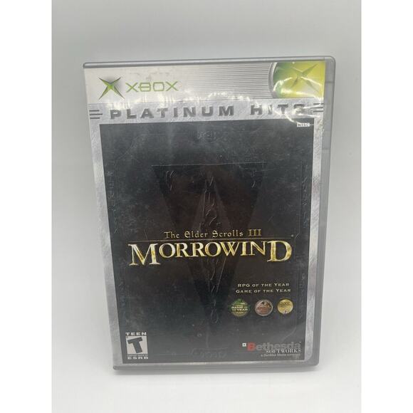 The Elder Scrolls III: Morrowind Platinum Hits Edition(Microsoft Xbox, 2002) CIB - Picture 1 of 10